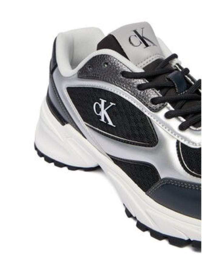 Calvin Klein Sneakersy Hike Runner Lace Up Mesh Mix Met YW0YW02063 Kolorowy