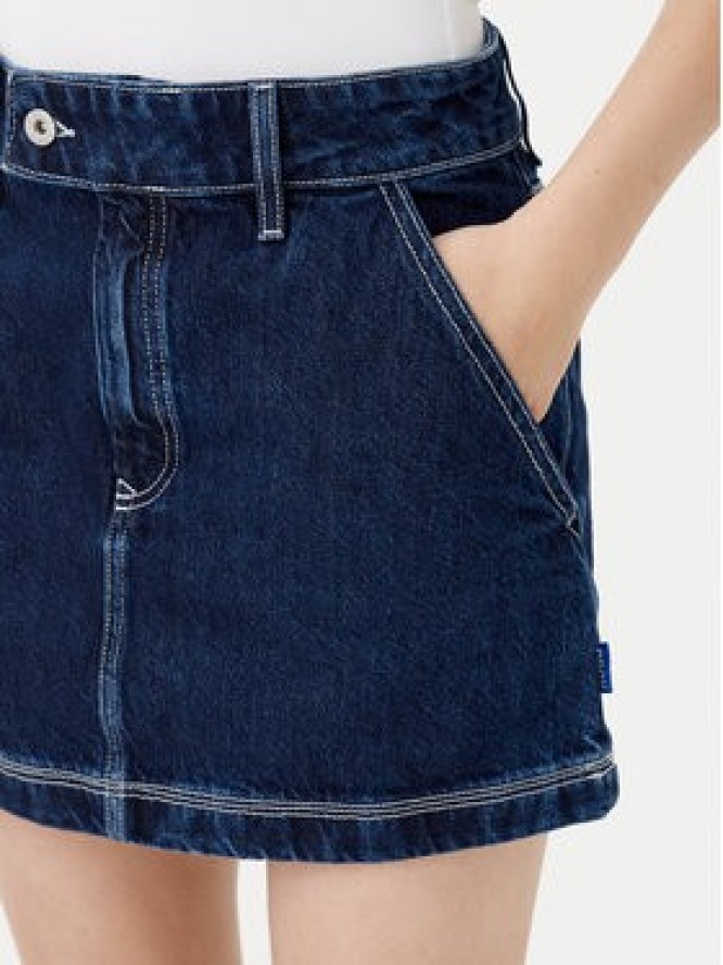 HUGO Spódnica jeansowa mini 50531831 Granatowy Regular Fit