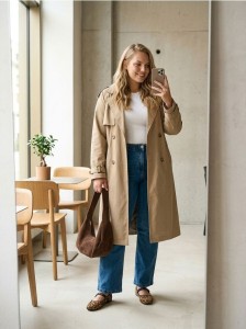 Jeansy bootcut Plus Size - niebieski