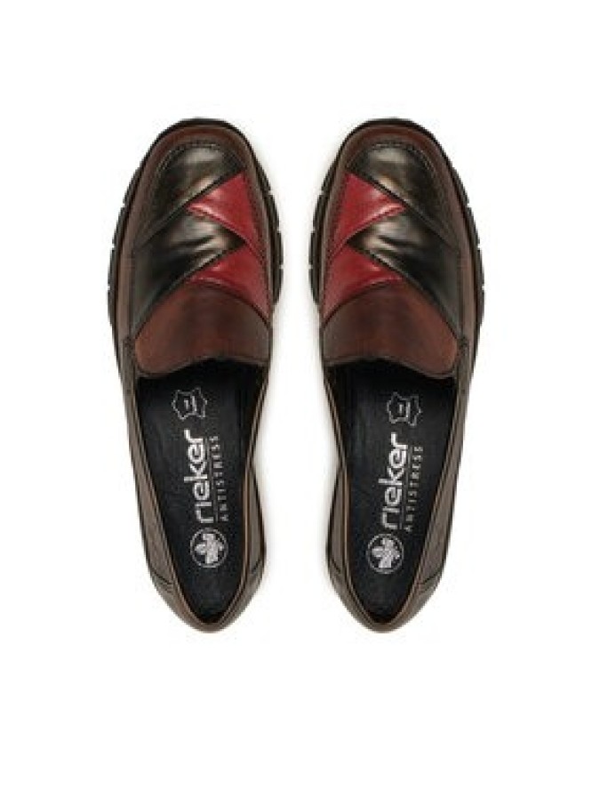 Rieker Mokasyny 53785-25 Brązowy