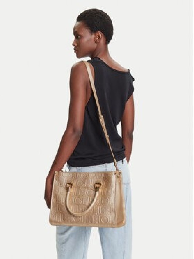 Liu Jo Torebka Ecs M Satchel AF5008 E0538 Złoty