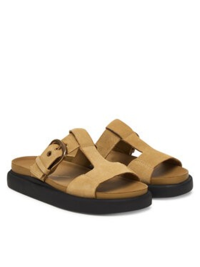 Clarks Klapki Aristella West 26185811 Brązowy