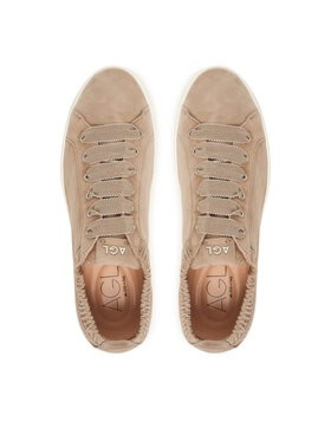 AGL Sneakersy Suzie D936001PGKT100G472 Brązowy