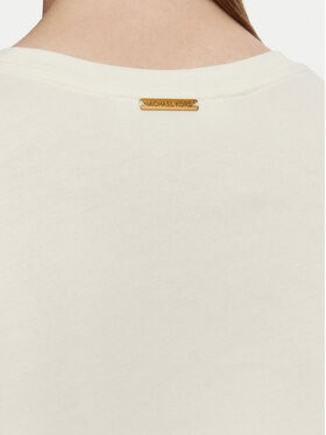 MICHAEL Michael Kors T-Shirt MT6524Y97J Kremowy Regular Fit