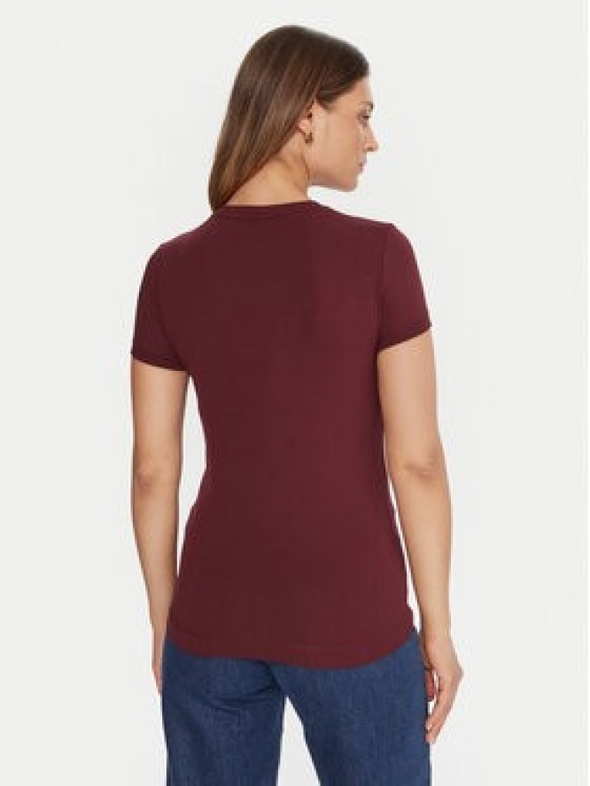 Guess T-Shirt W2YI44 J1314 Bordowy Regular Fit