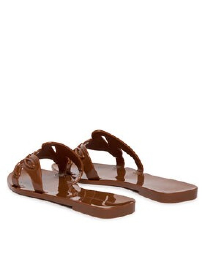 KARL LAGERFELD Klapki Jelly KL80008 Brązowy