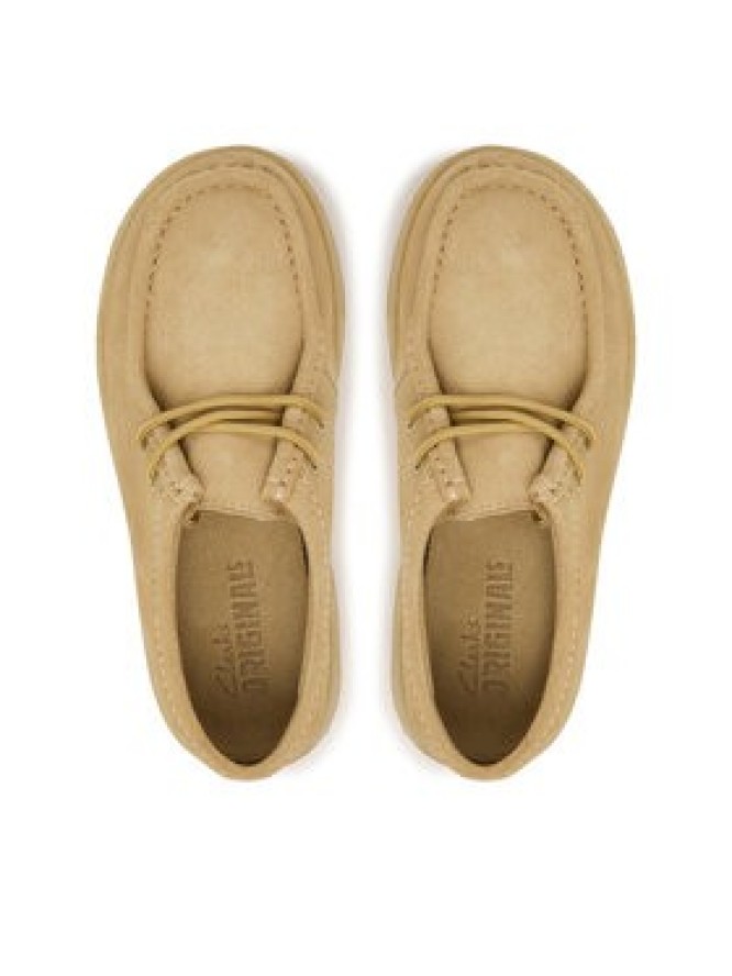 Clarks Półbuty Meare Walla. 26183785 Beżowy