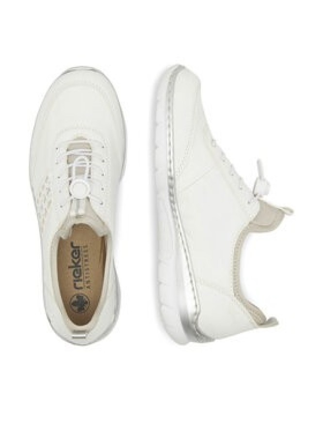 Rieker Półbuty L3259-80 Biały