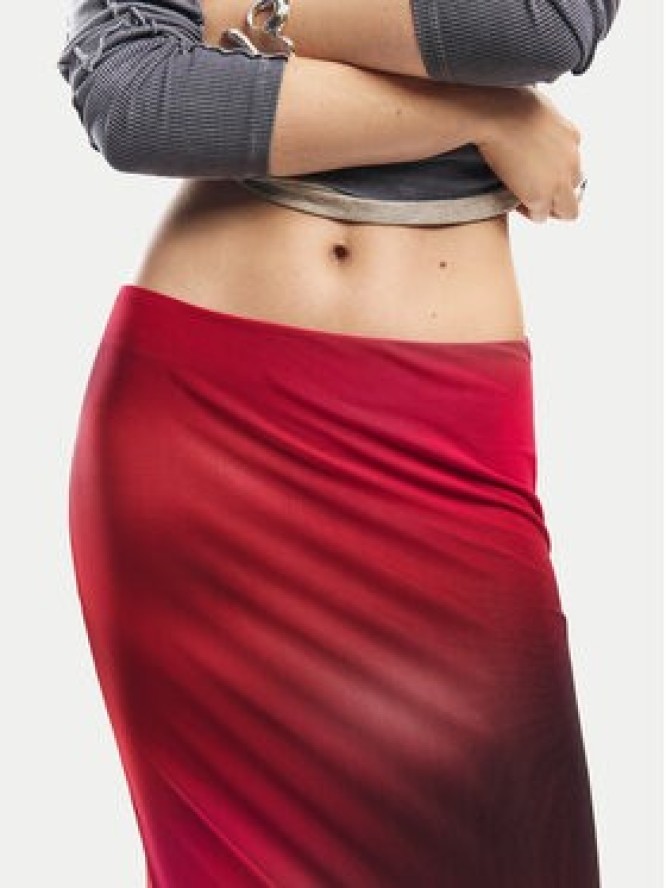 Desigual Spódnica ołówkowa Asmee 26SWFK02 Czerwony Slim Fit