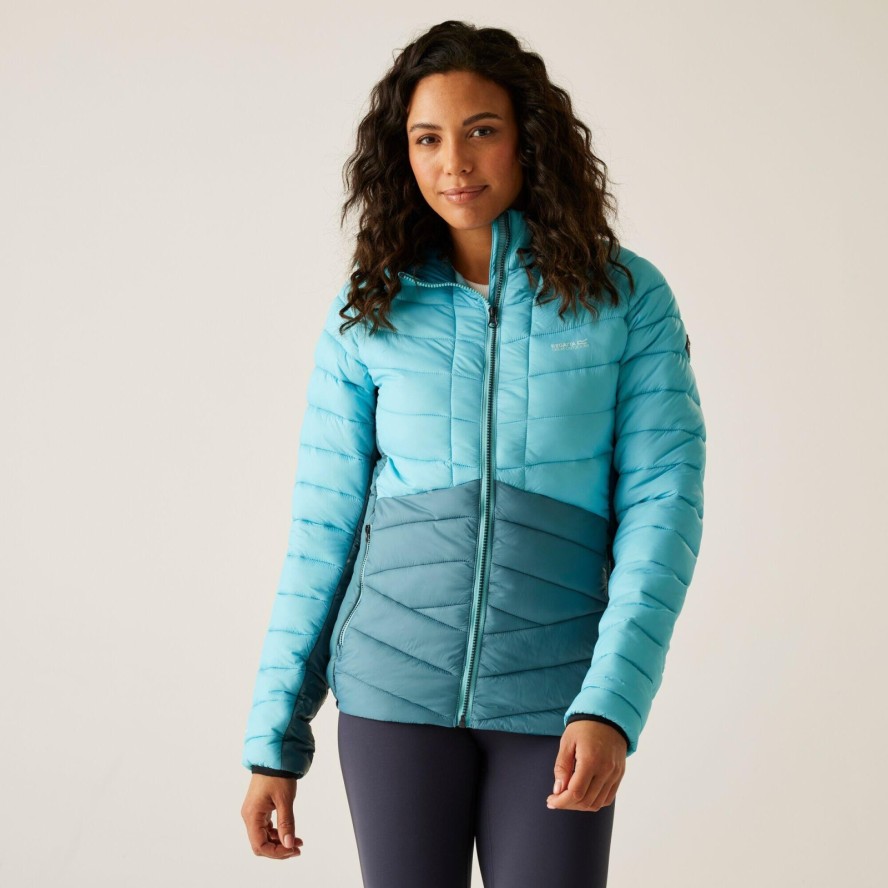 Kurtka damska przejściowa ocieplana z kapturem Dalent