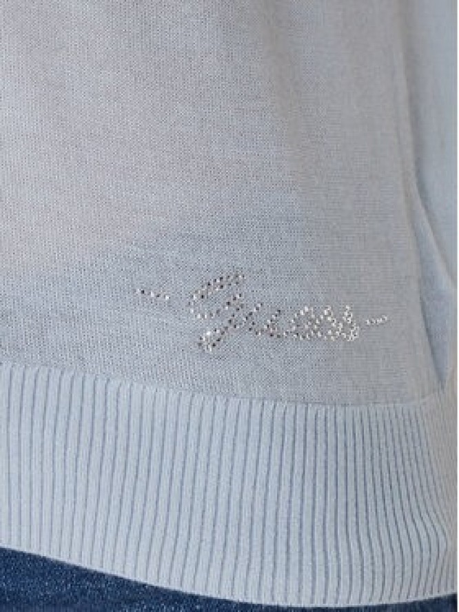 Guess Sweter W6GR03 Z0583 Błękitny Regular Fit
