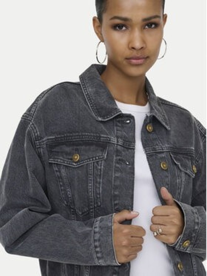 ONLY Kurtka jeansowa Harper 15363548 Czarny Regular Fit