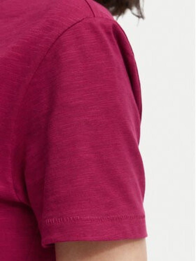 Beverly Hills Polo Club T-Shirt P-SS26W-TS6510 Bordowy Regular Fit