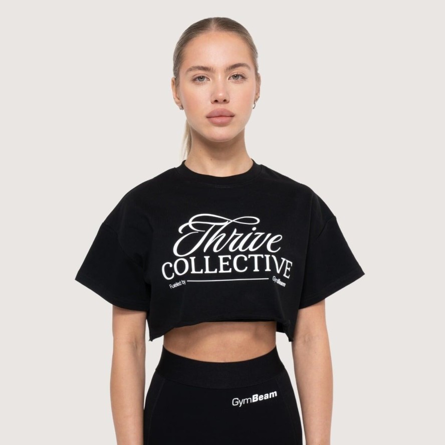 Koszulka damska fitness oversize Thrive Cropped