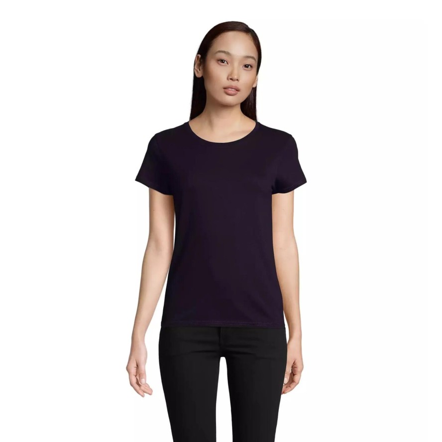 Dopasowana koszulka T-shirt z jerseyu dla kobiet Sol's Pioneer