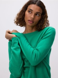 Wełniany sweter - zielony