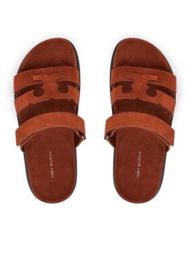 Tory Burch Klapki Ines Sport Slide 163481 Brązowy