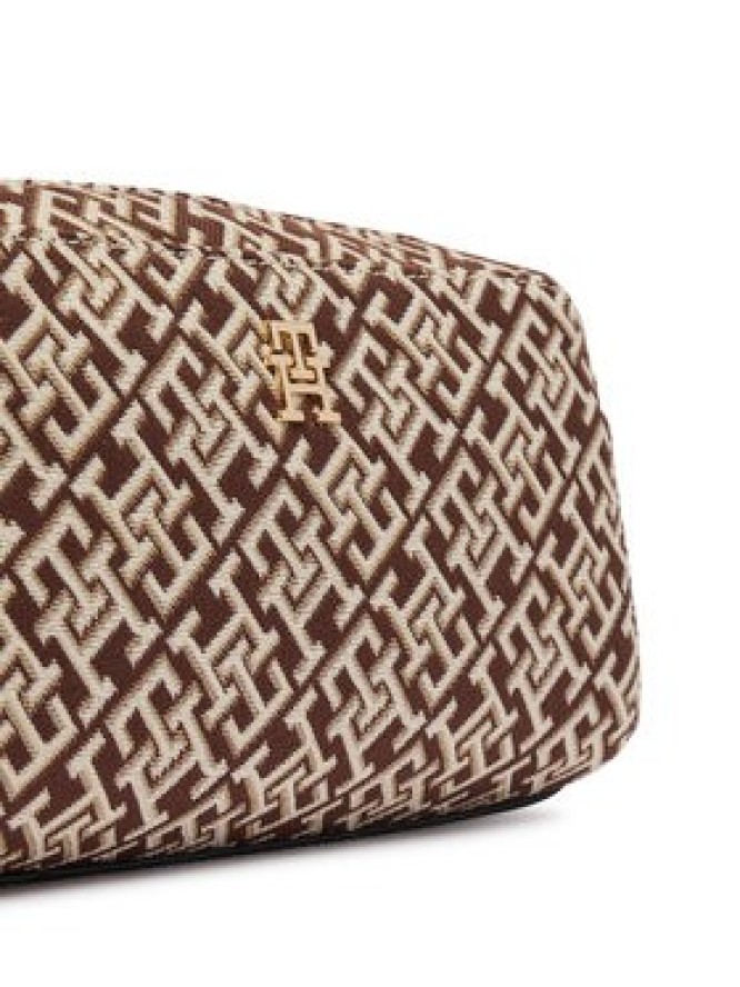 Tommy Hilfiger Torebka Th Grace Camera Bag Jacquard AW0AW18864 Brązowy