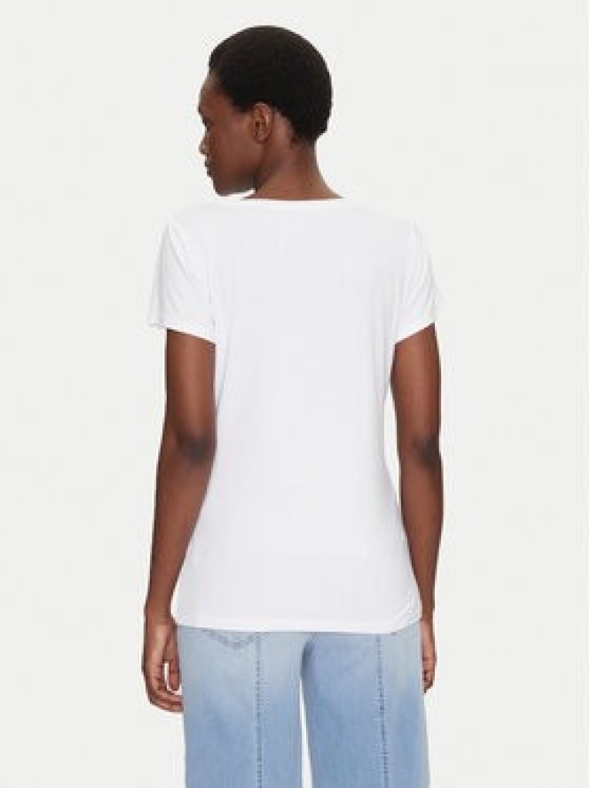 Liu Jo Beachwear T-Shirt VA5156 JS360 Biały Regular Fit