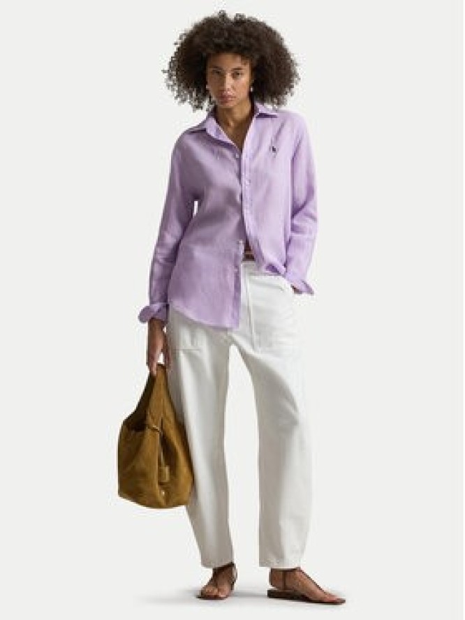 Polo Ralph Lauren Koszula 211970730513 Fioletowy Classic Fit
