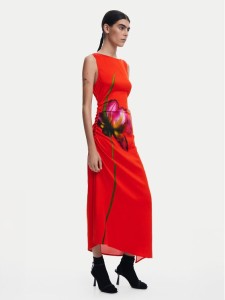 Desigual Sukienka codzienna Reims 25SWVW07 Czerwony Regular Fit