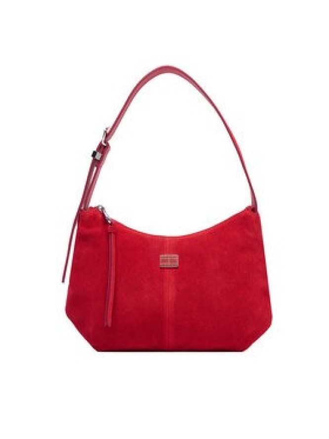 Tommy Jeans Torebka Tjw Slouchy Suede Shoulder Bag AW0AW18859 Czerwony