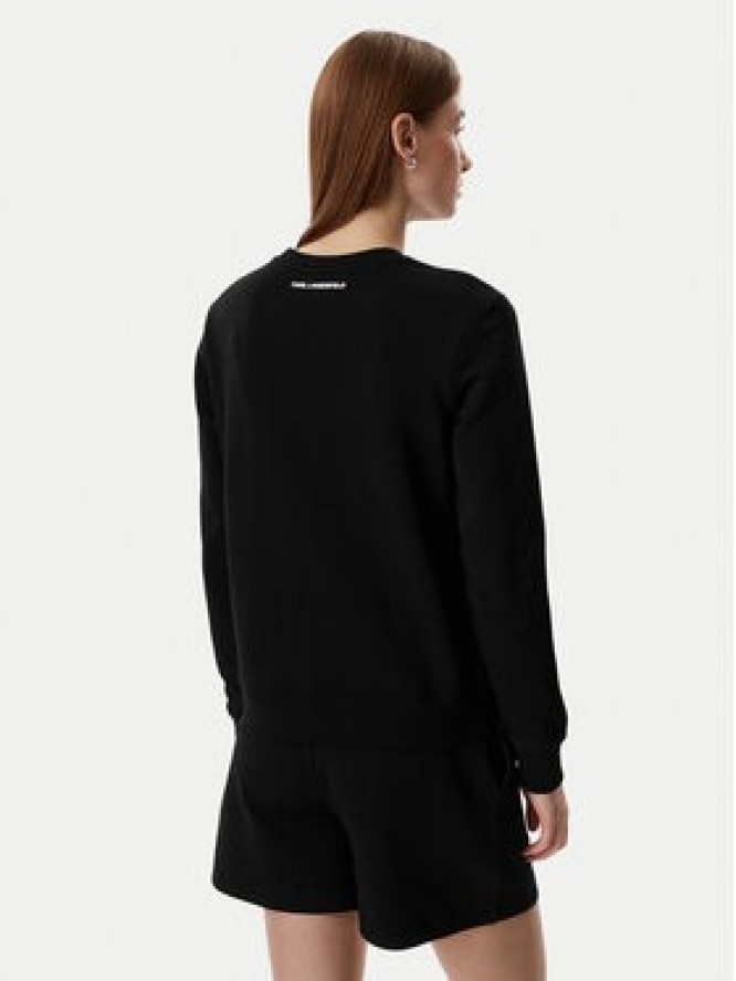 KARL LAGERFELD Bluza B2W20010 Czarny Regular Fit