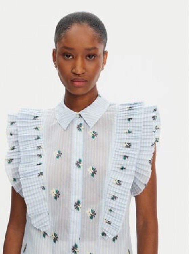 Munthe Koszula Must 252102725224 Błękitny Regular Fit