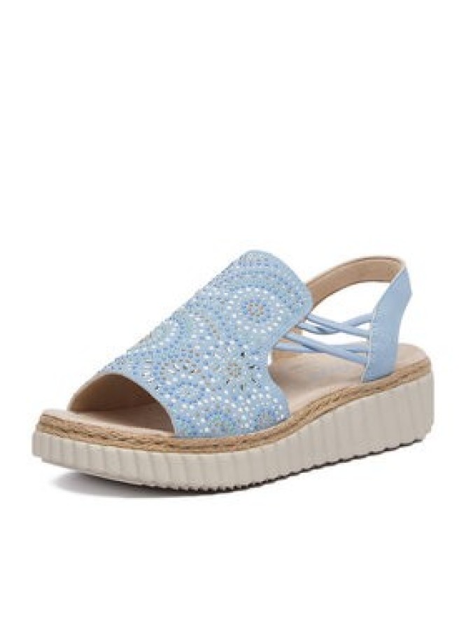 Rieker Sandały CEO-69246-10 Niebieski jasny