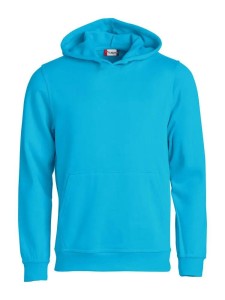 clique Basic Hoody Junior z kapturem turkusowy, mieszanka
