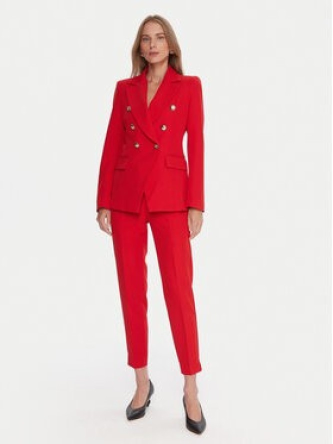 Maryley Spodnie materiałowe 25IB52Z/M17/43MA Czerwony Regular Fit