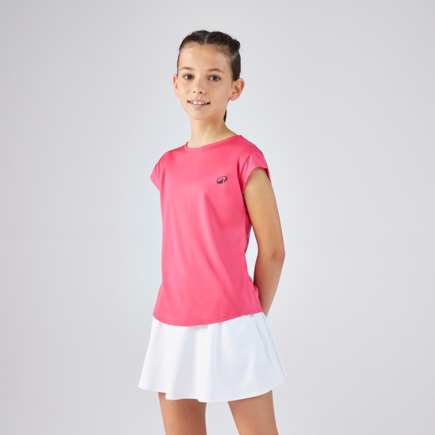 Koszulka tenisowa dla dziewczynek Artengo TTS Soft