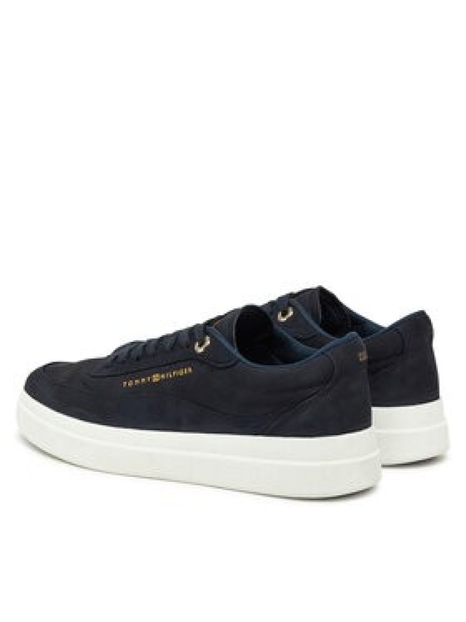 Tommy Hilfiger Sneakersy Modern Court Sneaker Nubuck FW0FW08462 Granatowy