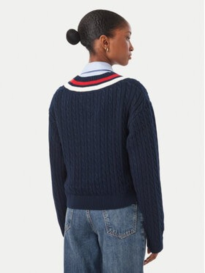 Tommy Jeans Sweter DW0DW23550 Granatowy Regular Fit