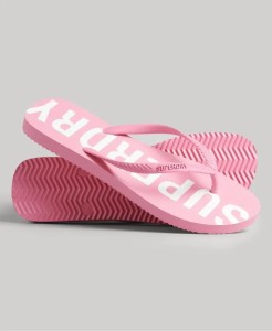 superdry Code Core Sport Klapki gumowe – Marne Pink/Optic