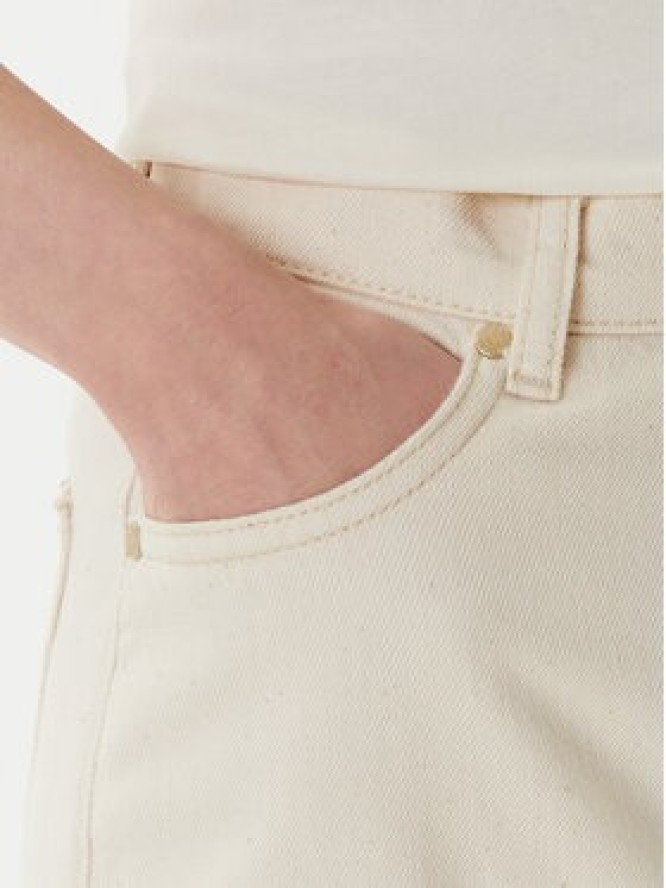 Mustang Jeansy Luise 1016209 Écru Wide Fit