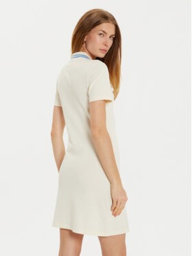 Tommy Hilfiger Sukienka codzienna Varsity WW0WW43841 Beżowy Slim Fit