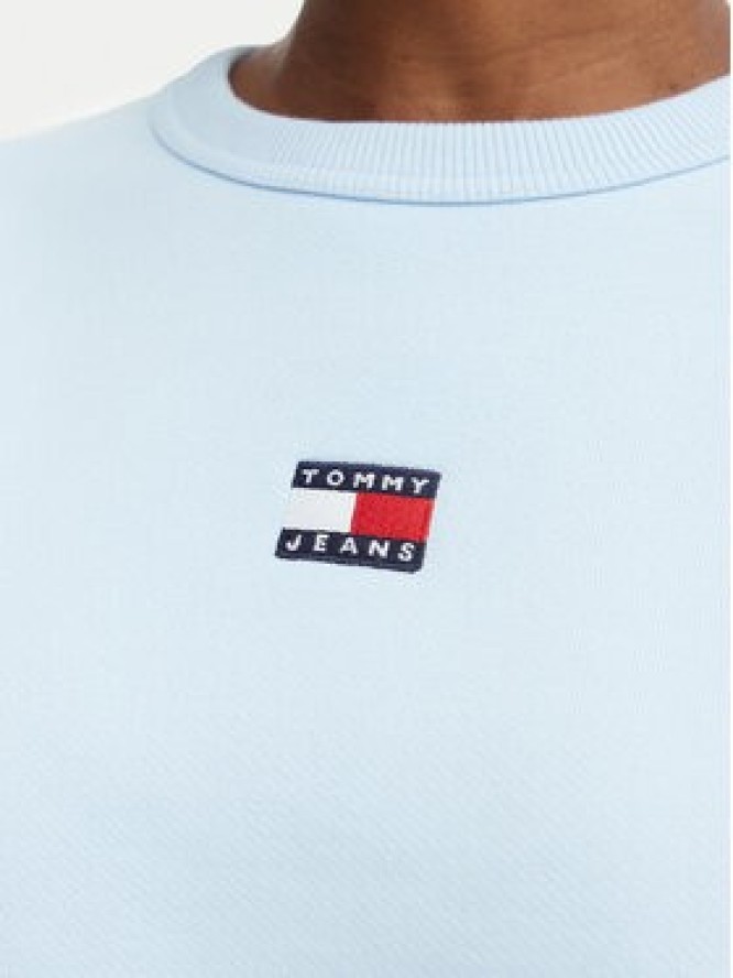 Tommy Jeans Bluza DW0DW17325 Niebieski jasny Regular Fit