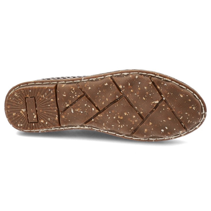 Szare Baleriny Ravini Wsuwane Obuwie Damskie