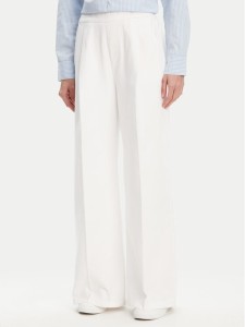 United Colors Of Benetton Spodnie palazzo 4DUKDF01B Biały Wide Leg