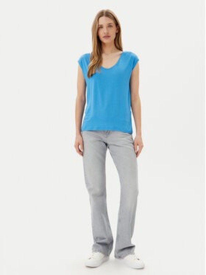 Pieces T-Shirt Billo 17078732 Niebieski Loose Fit