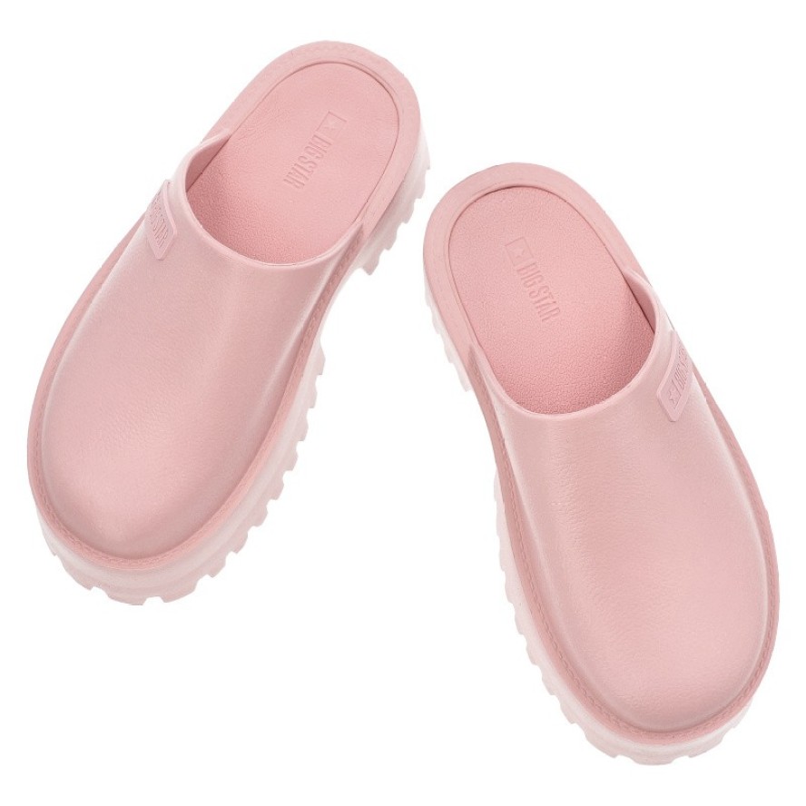 Różowe Klapki Big Star Stylowe Obuwie Damskie Na Solidnej Podeszwie