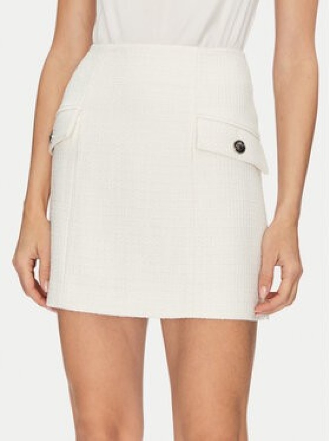 Bruuns Bazaar Spódnica ołówkowa Platanus BBW4581 Biały Slim Fit