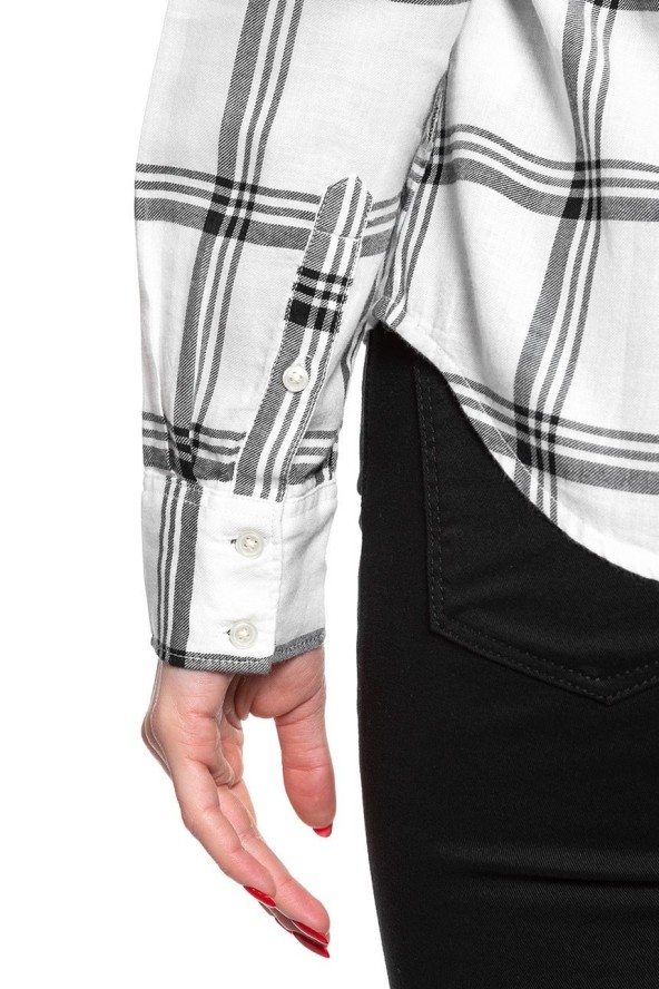 KOSZULA DAMSKA KOSZULA WRANGLER REGULAR 1PKT SHIRT OFF WHITE W5Q5OR737 112130294