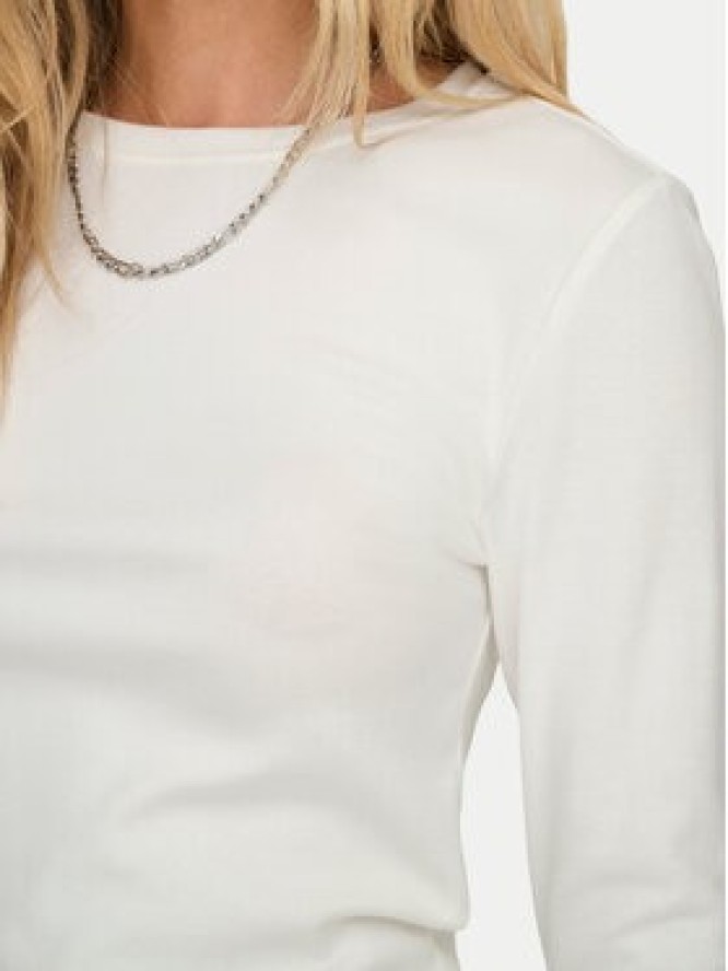ONLY Bluzka Riley 15323159 Biały Slim Fit