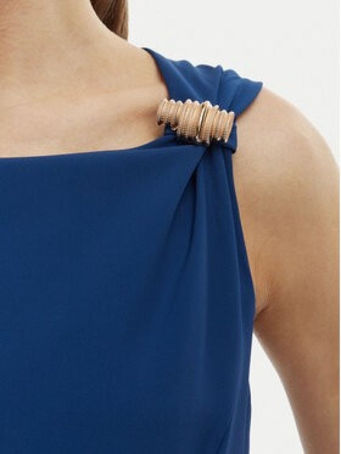 Rinascimento Sukienka wieczorowa CFC0020281002 Niebieski Slim Fit