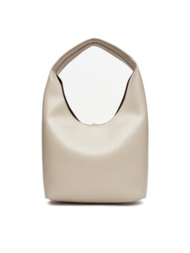 Calvin Klein Jeans Torebka Stone Lock Slouchy Small Shoulde LV04K3176G Écru