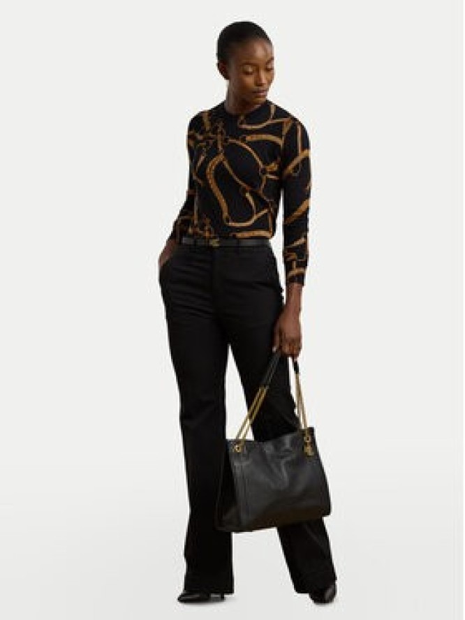 LAUREN RALPH LAUREN Bluzka 200971373001 Czarny Slim Fit