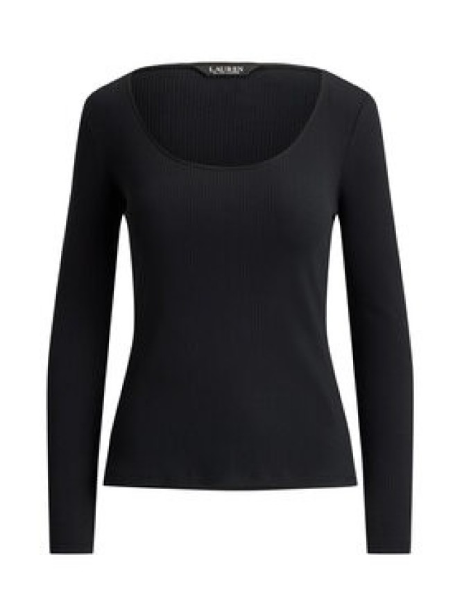 LAUREN RALPH LAUREN Bluzka 200980145005 Czarny Slim Fit