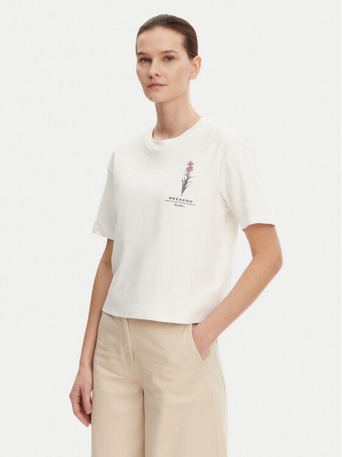 Weekend Max Mara T-Shirt Lecco 2515941052 Biały Boxy Fit